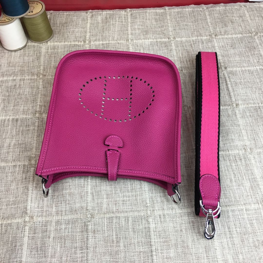 에르메스 미니 에블린16 매그놀리아 은장